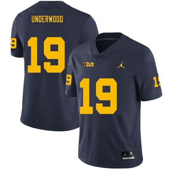 Mens Youths Kids Womens Bryce Underwood Navy Stitched Jersey